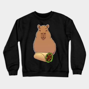 Capybara Burrito Crewneck Sweatshirt